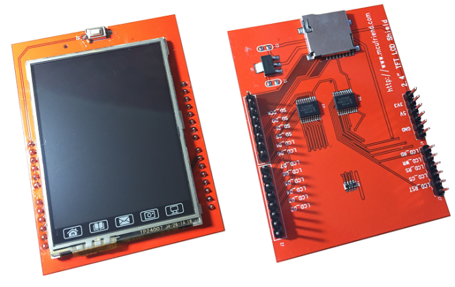 recibir Estado Edición TFT LCD Touch 2.4» Shield para Arduino UNO